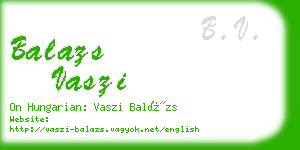 balazs vaszi business card